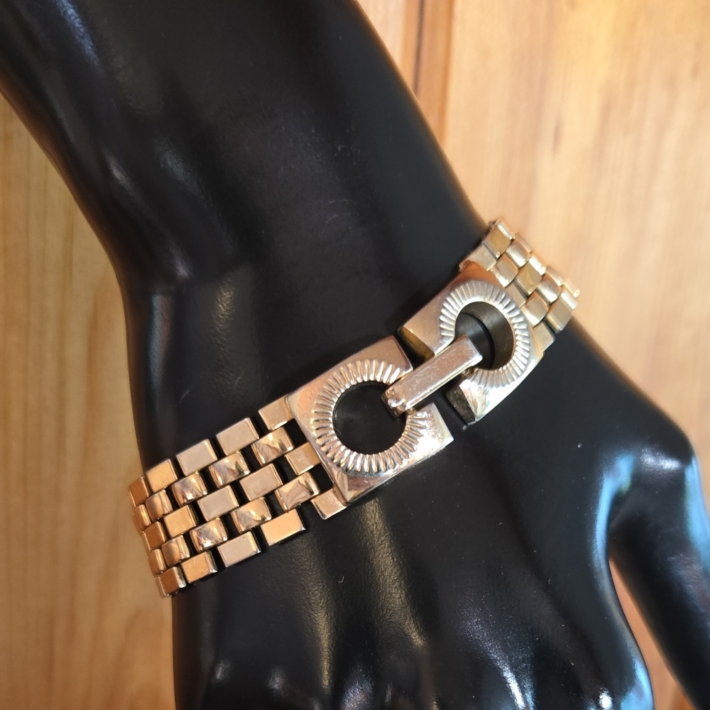 Gold Tone Mesh Bracelet
